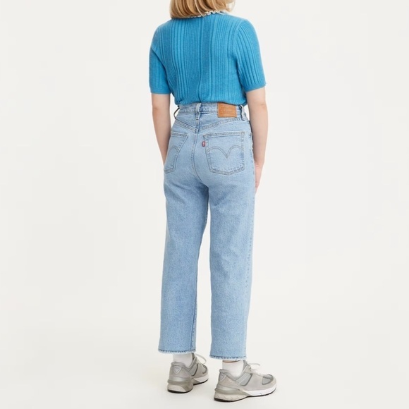 Levi's Women's Ribcage Straight Ankle Jeans - Samba Done - Picture 2 of 10